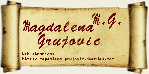 Magdalena Grujović vizit kartica